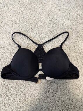 Victoria’s Secret "The Fabulous" Crochet Racerback Push-Up Bikini Top